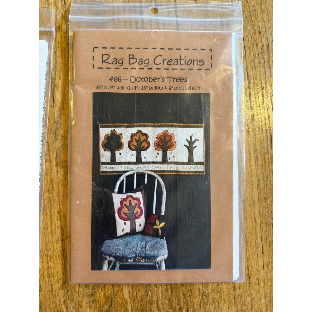VTG Fall Quilt Patterns Shadow Trees Aarol's Studio & Rag Bag October's Trees